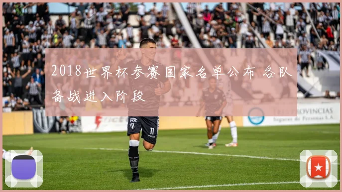 2018世界杯参赛国家名单公布 各队备战进入阶段